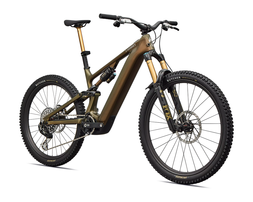 Specialized S-Works Turbo Levo 4 Gloss Laurel Green / Burnt Gold / Chrome S4 Specialized The Bicycle Station