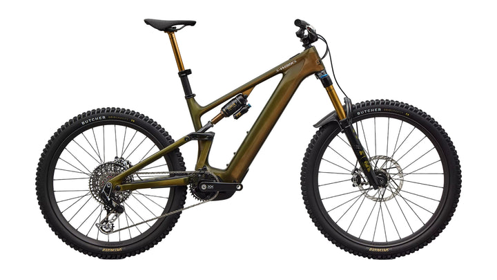 Specialized S-Works Turbo Levo 4 Gloss Laurel Green / Burnt Gold / Chrome S4 The Bicycle Station The Bicycle Station