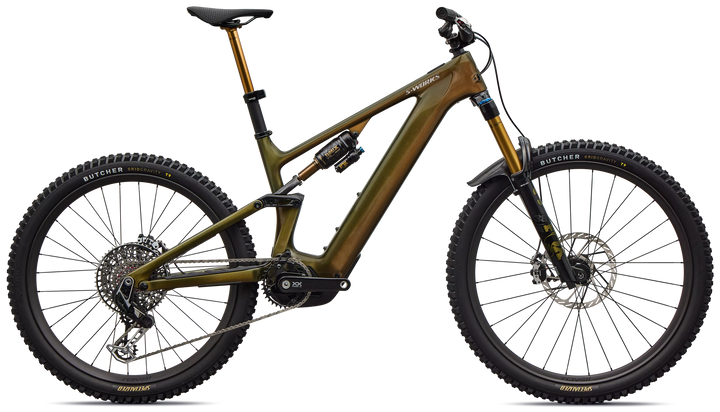 Specialized S-Works Turbo Levo 4 Gloss Laurel Green / Burnt Gold / Chrome S4 Specialized The Bicycle Station