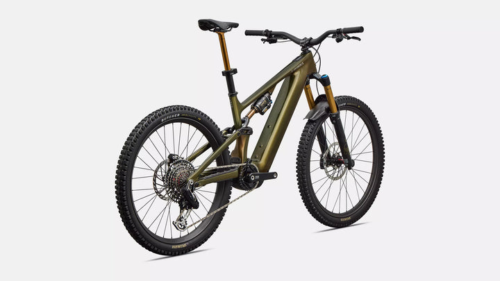 Specialized S-Works Turbo Levo 4 Gloss Laurel Green / Burnt Gold / Chrome S4 The Bicycle Station The Bicycle Station