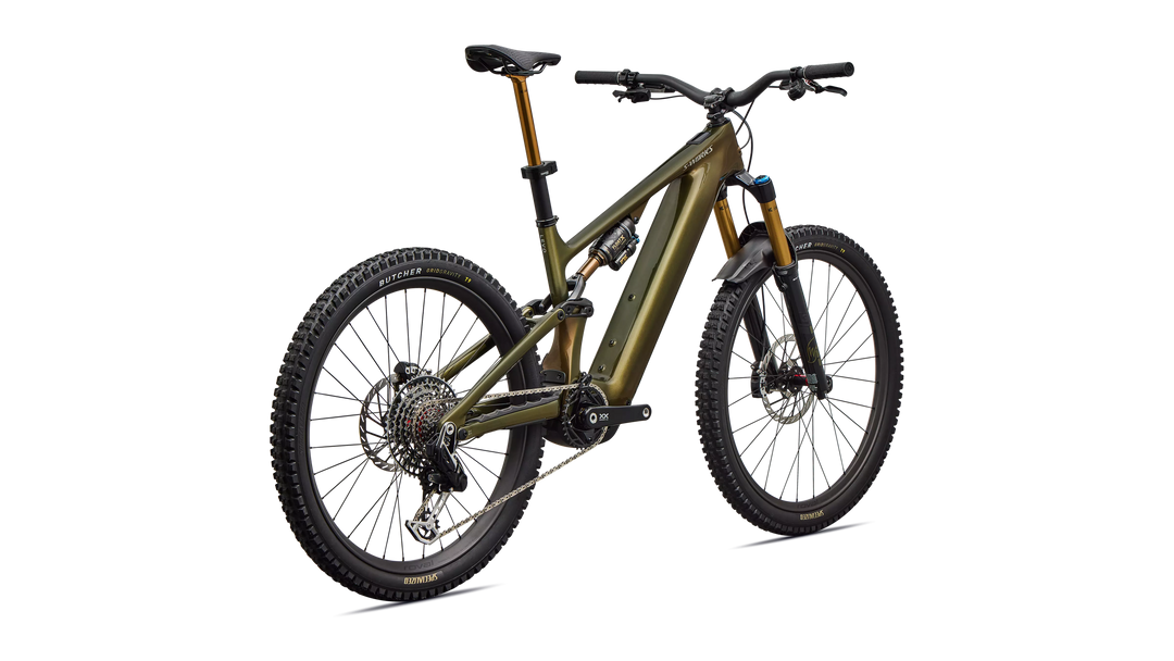 Specialized S-Works Turbo Levo 4 Gloss Laurel Green / Burnt Gold / Chrome S4 Specialized The Bicycle Station
