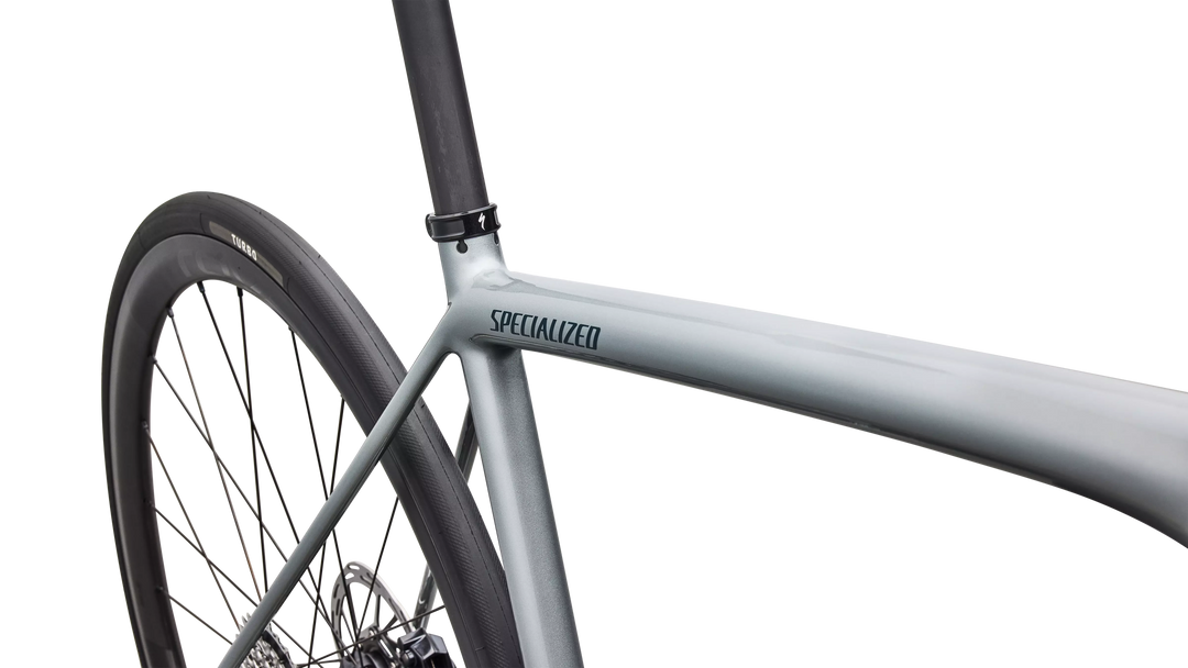 Specialized Aethos 2 Pro SRAM Force AXS Gloss Shadow Silver / Emerald Metallic 54cm