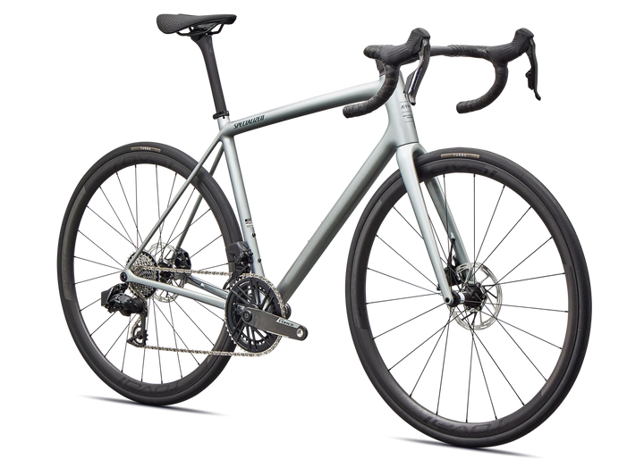 Specialized Aethos 2 Pro SRAM Force AXS Gloss Shadow Silver / Emerald Metallic 54cm