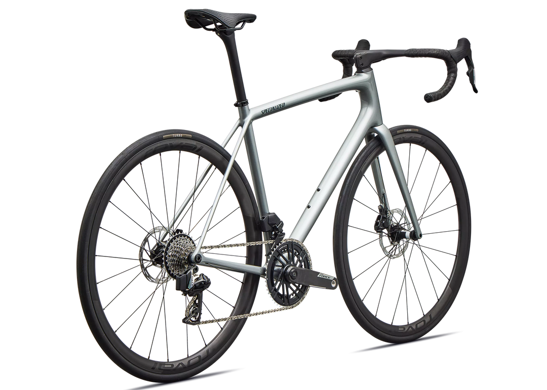 Specialized Aethos 2 Pro SRAM Force AXS Gloss Shadow Silver / Emerald Metallic 54cm