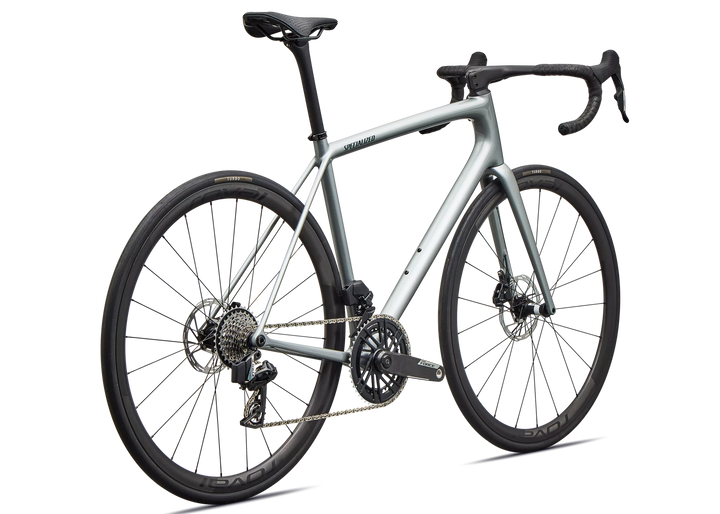 Specialized Aethos 2 Pro SRAM Force AXS Gloss Shadow Silver / Emerald Metallic 54cm