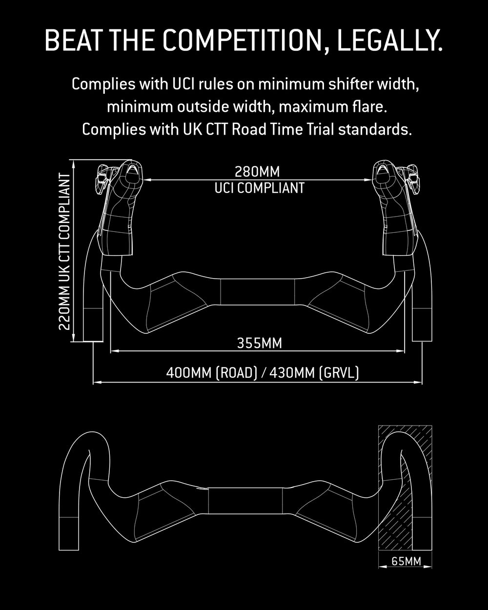 Ascent Aeroo GRVL Handlebar Ascent Bikes The Bicycle Station
