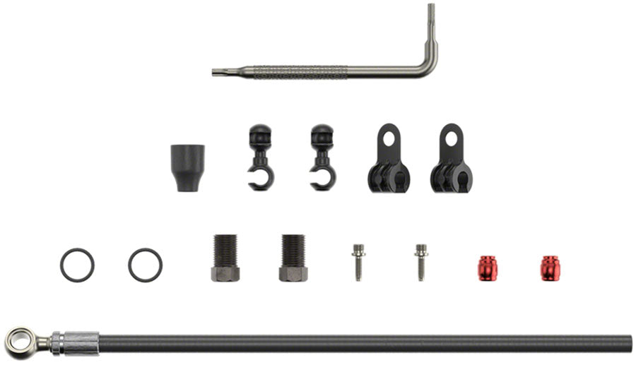 SRAM Disc Brake Hose Kit - Silver Banjo, 2000mm SRAM The Bicycle Station