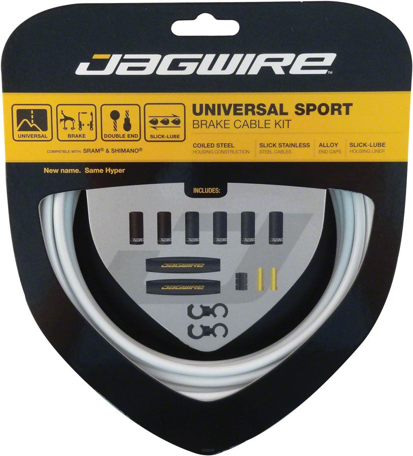 Jagwire Universal Sport Brake Cable Kit, White Jagwire The Bicycle Station