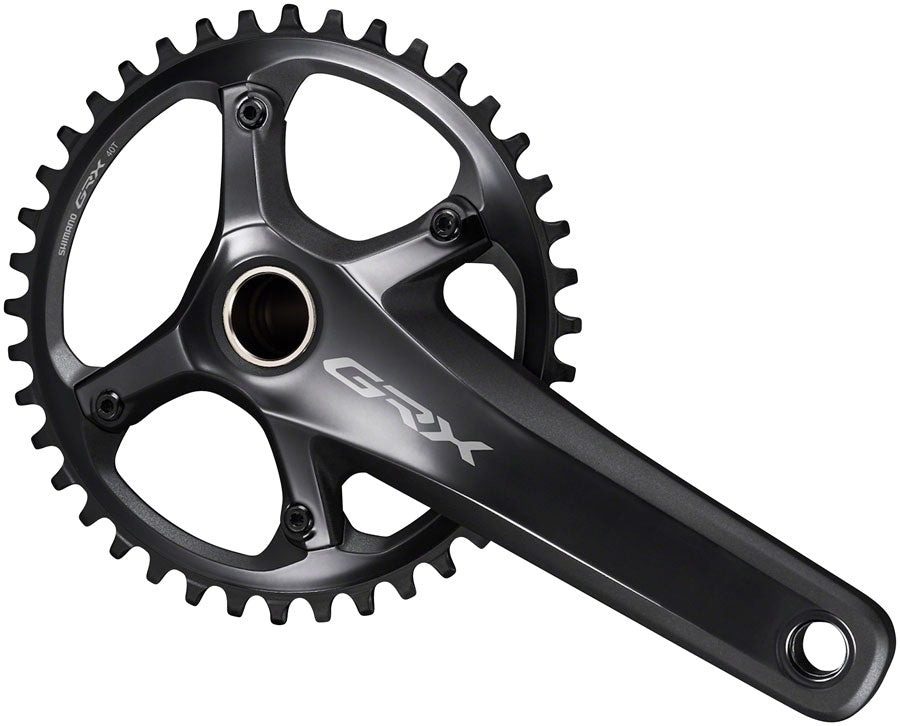 Shimano GRX FC-RX810-1 Crankset - 172.5mm, 11-Speed, 42t, 110 BCD, Hollowtech II Spindle Interface, Black Shimano The Bicycle Station