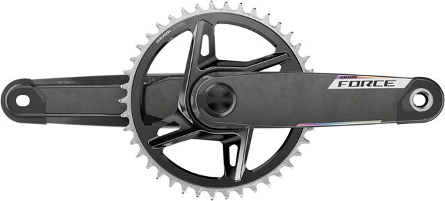 SRAM Force 1x XPLR AXS Power Meter Wide Crankset - 165mm, 12/13-Speed, 42t, 8-Bolt Direct Mount, DUB PM Spindle, Carbon, E1 SRAM The Bicycle Station
