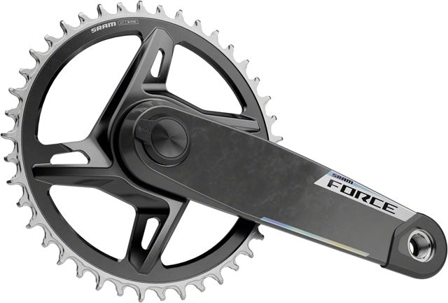 SRAM Force 1x XPLR AXS Power Meter Wide Crankset - 165mm, 12/13-Speed, 42t, 8-Bolt Direct Mount, DUB PM Spindle, Carbon, E1 SRAM The Bicycle Station