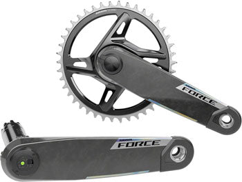 SRAM Force 1x XPLR AXS Power Meter Wide Crankset - 165mm, 12/13-Speed, 42t, 8-Bolt Direct Mount, DUB PM Spindle, Carbon, E1 SRAM The Bicycle Station