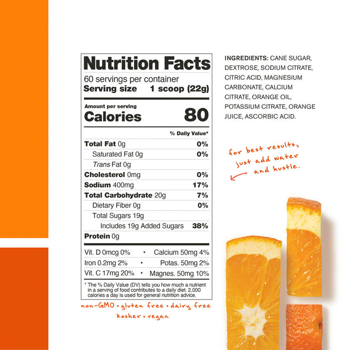Skratch Labs Hydration Sport Drink Mix - Orange, 60-Serving Resealable Pouch Skratch Labs The Bicycle Station