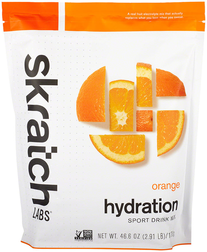 Skratch Labs Hydration Sport Drink Mix - Orange, 60-Serving Resealable Pouch Skratch Labs The Bicycle Station