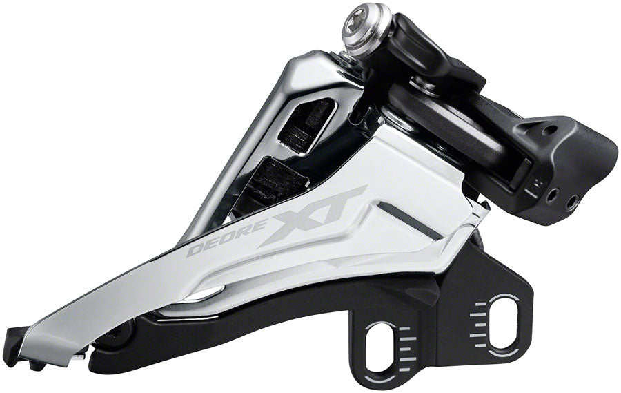 Shimano XT FD-M8100-E Front Derailleur - 2x12, E2-Direct Mount, Front Side-Swing, Black Shimano The Bicycle Station