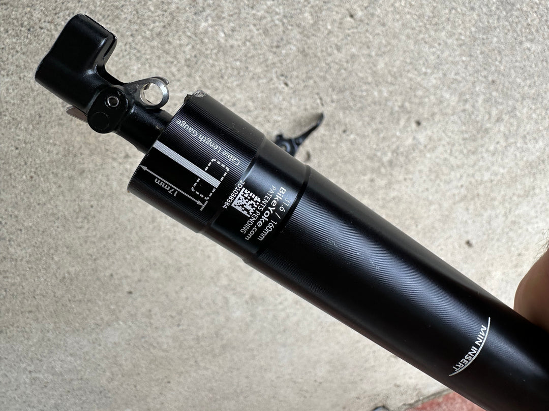 USED Bike Yoke Divine Dropper Post With Lever 31.6 160mm Bike Yoke The Bicycle Station
