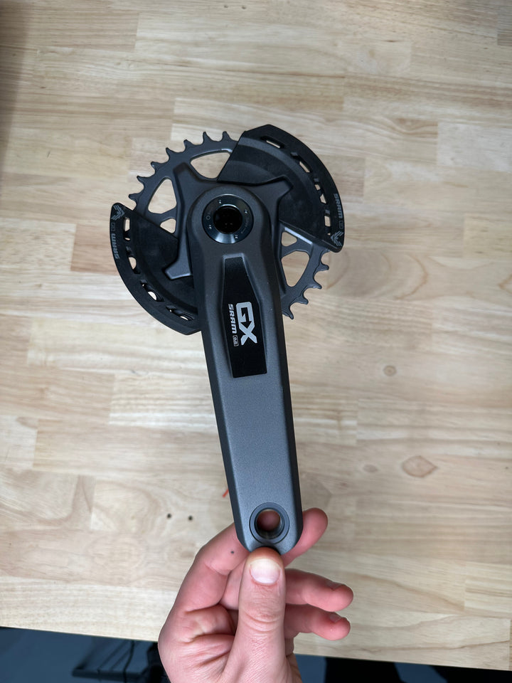 TAKE OFF Sram DUB Wide GX Crankset With Chainguards 170mm, 32T The Bicycle Station The Bicycle Station