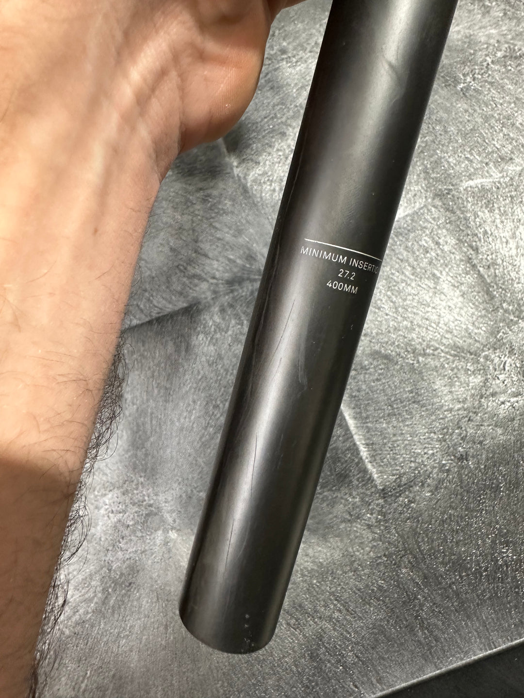USED ZIPP Seatpost SL Speed 27.2 400 0mm offset, Carbon with Matte Black Logos B2