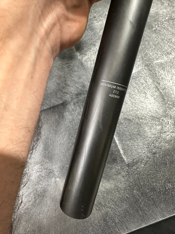 USED ZIPP Seatpost SL Speed 27.2 400 0mm offset, Carbon with Matte Black Logos B2