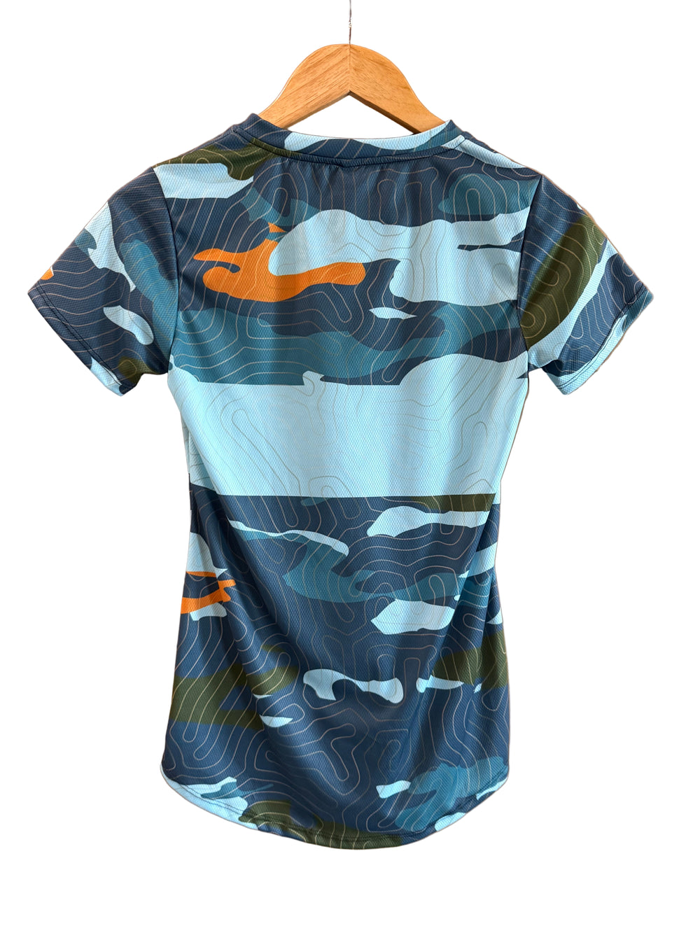Cadence x Bicycle Station Women's MTB Jersey Blue Topo XS Cadence Collection The Bicycle Station