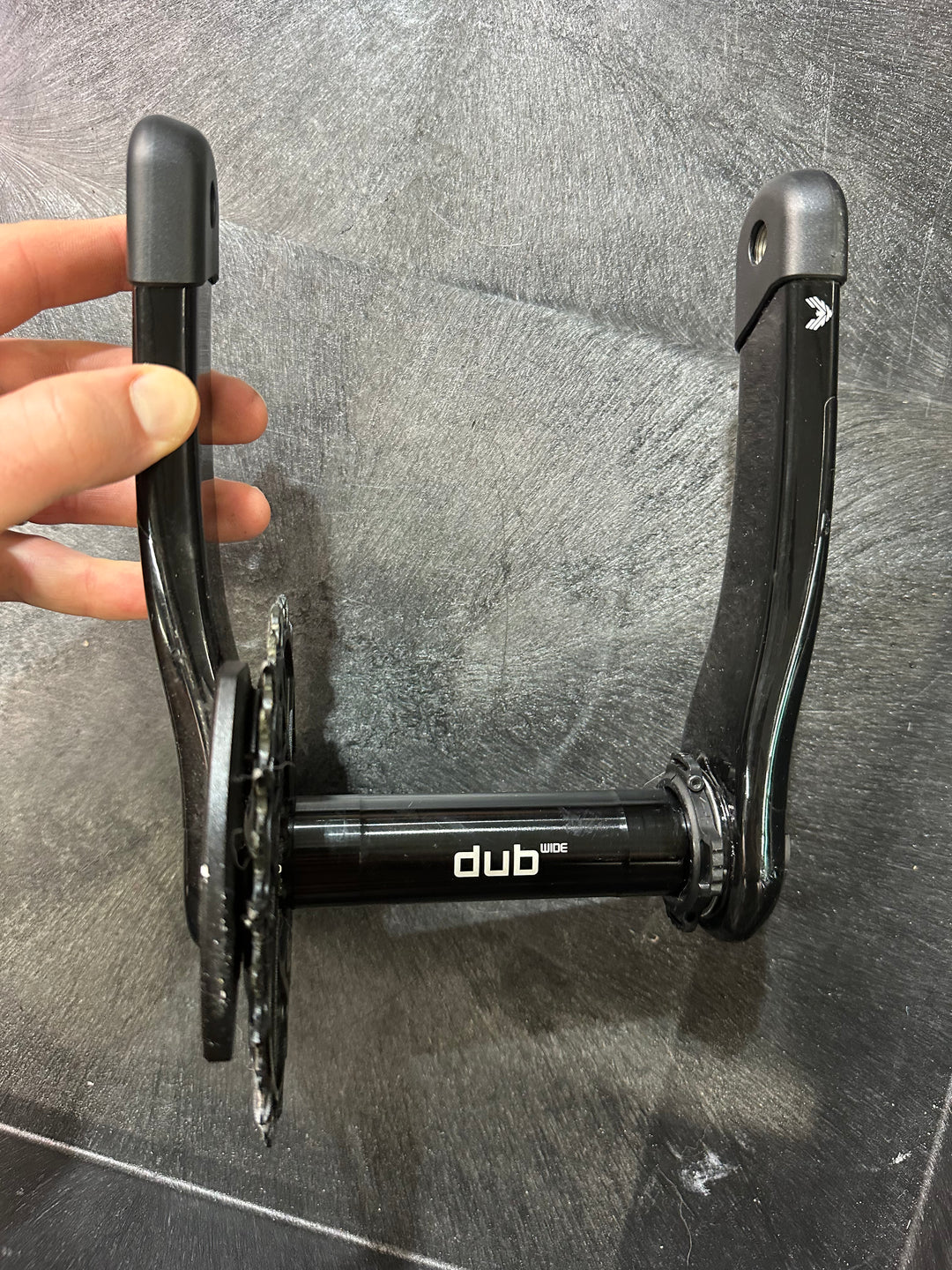USED Sram XX Power Meter Dub Wide 165mm Crank / 32T Chainring / Bashguards