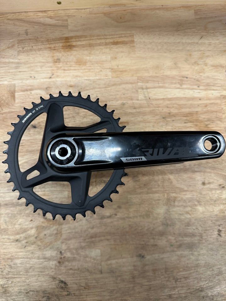USED Sram Rival 172.5mm Dub Wide Crankset 40T