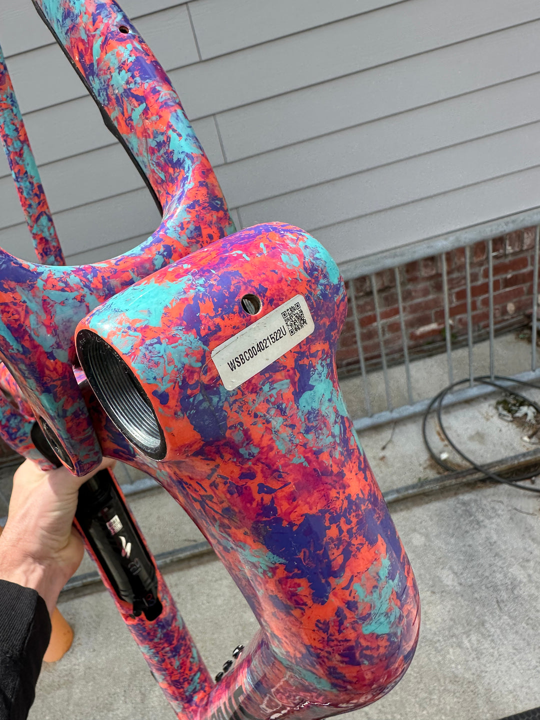 USED Specialized S-Works Epic World Cup Frameset Small Gloss Lagoon Blue / Purple Orchid / Blaze Impasto
