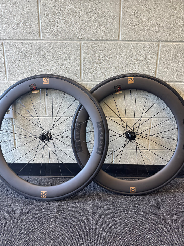 New Take-off with Tires Reserve 57|64 Turbulent Aero DT350 XDR Wheelset