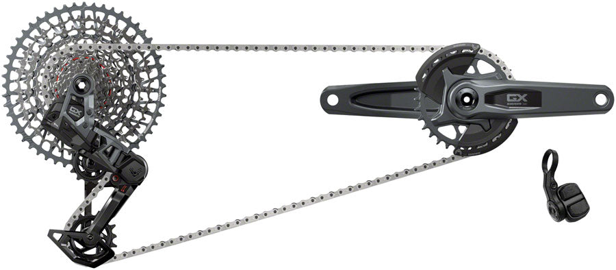 Sram GX T-Type Eagle Transmission Groupset - 170mm Crank, 32t Chainring, AXS POD Controller, 10-52t Cassette, Rear Derailleur, Chain SRAM The Bicycle Station