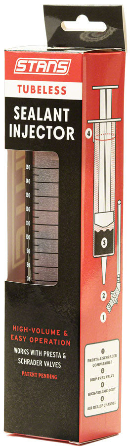 Stan's Tubeless Sealant Injector - Presta, Schrader Stan's No Tubes The Bicycle Station
