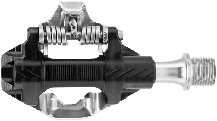 Wolf Tooth DEL Gravel Race Clipless Pedals - Single Sided Clipless, Alloy, 9/16", Black, Pair, Shimano SPD Wolf Tooth The Bicycle Station
