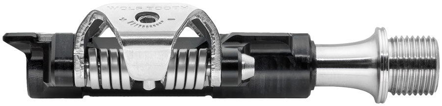 Wolf Tooth DEL Gravel Race Clipless Pedals - Single Sided Clipless, Alloy, 9/16", Black, Pair, Shimano SPD Wolf Tooth The Bicycle Station