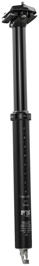 FOX Transfer Performance Elite Dropper Seatpost - 34.9 mm, 120 mm, Internal Routing, Anodized Black Fox The Bicycle Station