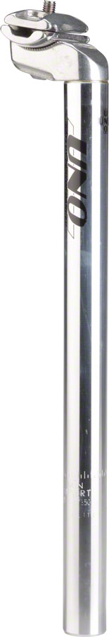 Kalloy Uno 602 Seatpost, 25.4 x 350mm, Silver Kalloy The Bicycle Station