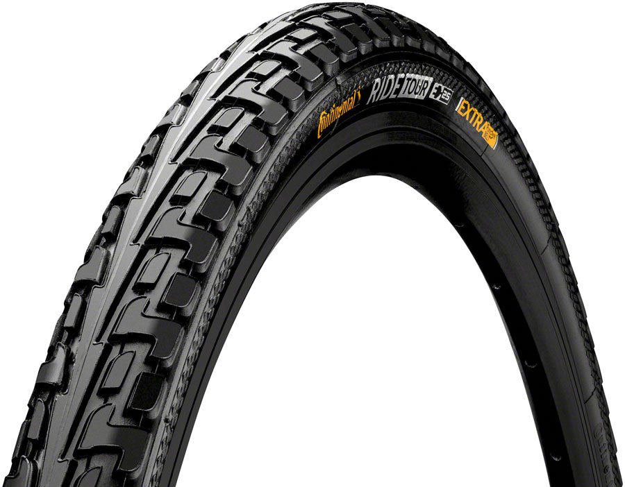 Continental Ride Tour Tire - 27 x 1-3/8, Clincher, Wire, Black, ExtraPuncture Belt, E25 Continental The Bicycle Station