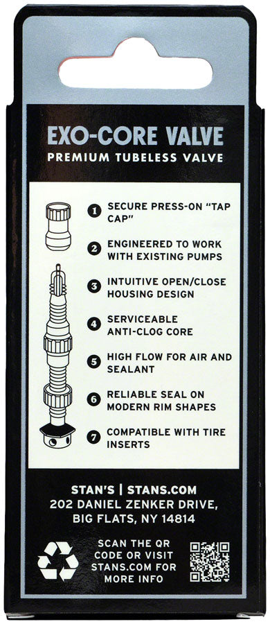 Stan's Tubeless Exo-Core Valves Extra Tall Stan's No Tubes The Bicycle Station
