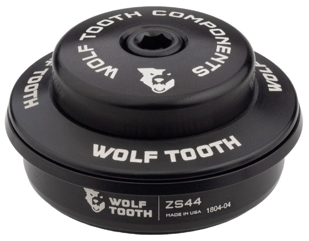 Wolf Tooth Performance Headset - ZS44/28.6 Upper, 6mm Stack, Black Wolf Tooth Components The Bicycle Station