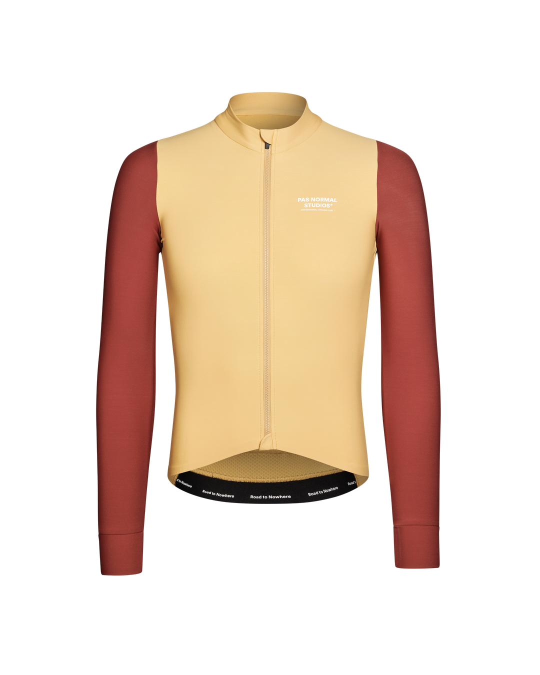 Pas Normal Men's Mechanism Long Sleeve Jersey - Camel / Marron Pas Normal Studios The Bicycle Station