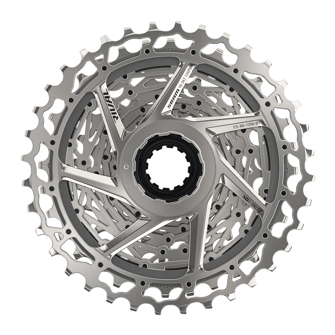 Sram Rival XG-1250 12-Speed 10-36T Silver Cassette SRAM The Bicycle Station