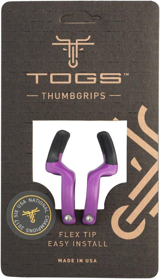 TOGS Purple Flex Thumb Grips