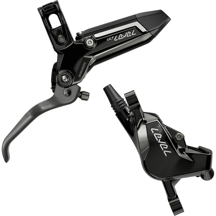 SRAM Level Ultimate Stealth Disc Brake 2 Piston - Carbon Lever, Ti Hardware, Reach Adj, Black Ano Front 950mm Hose (includes MMX Clamp, Rotor/Bracket sold separately) C1