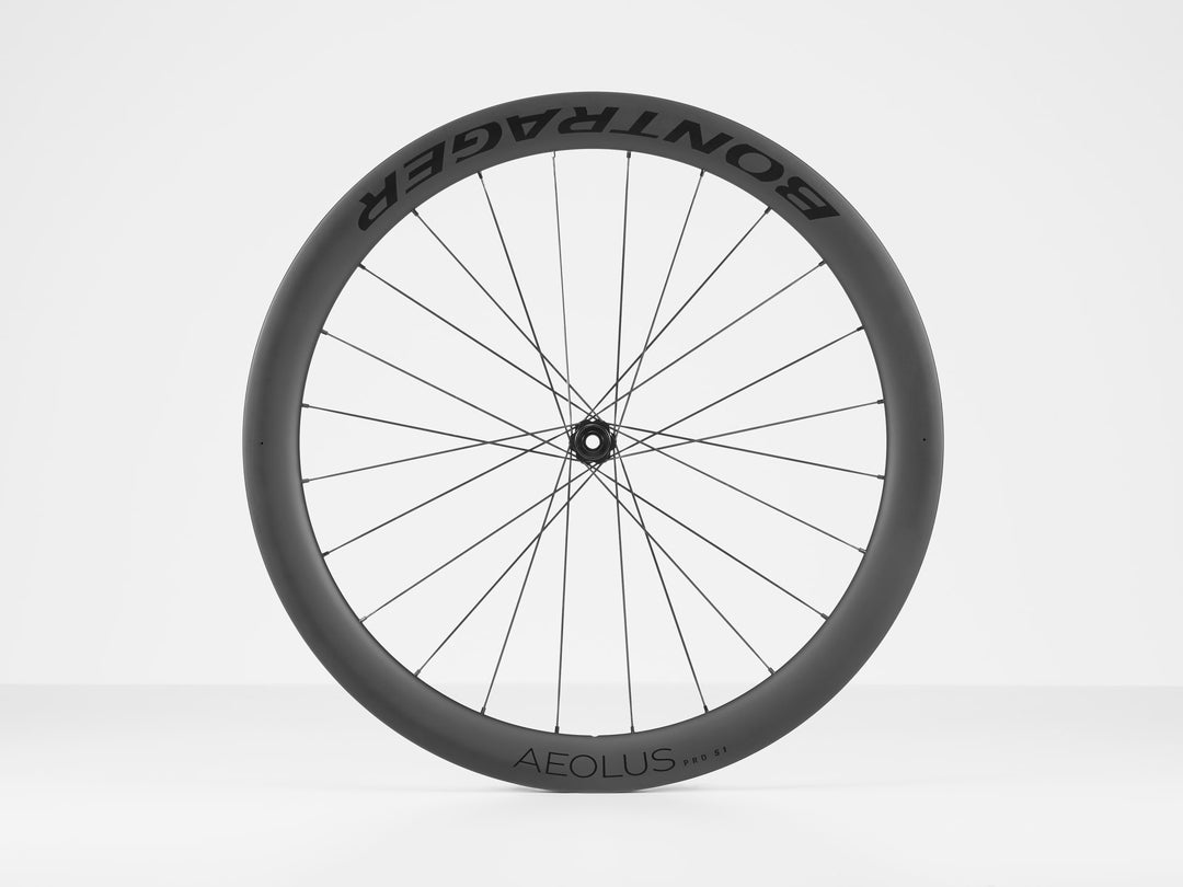 Bontrager Aeolus Pro 51 Disc TLR 12T Black Front