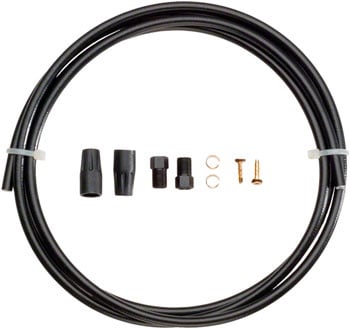 Tektro Hydraulic Brake Hose Kit - 2000mm, 5.5mm Hose, Black