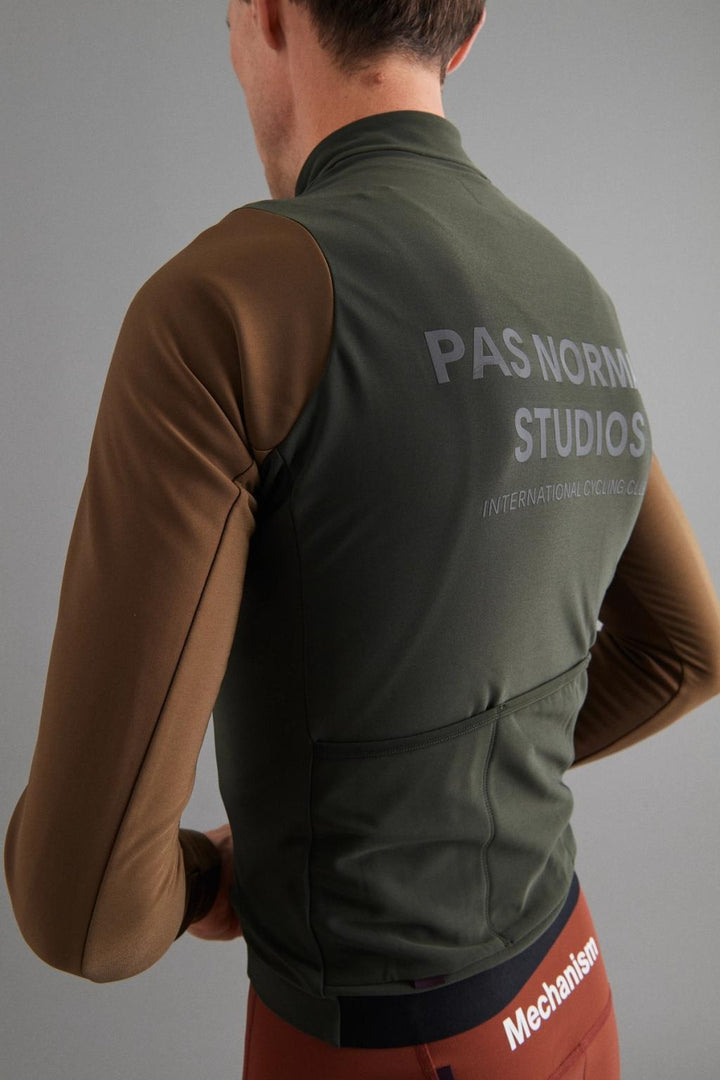 Men's Mechanism Thermal Long Sleeve Jersey - Dark Olive / Army Brown