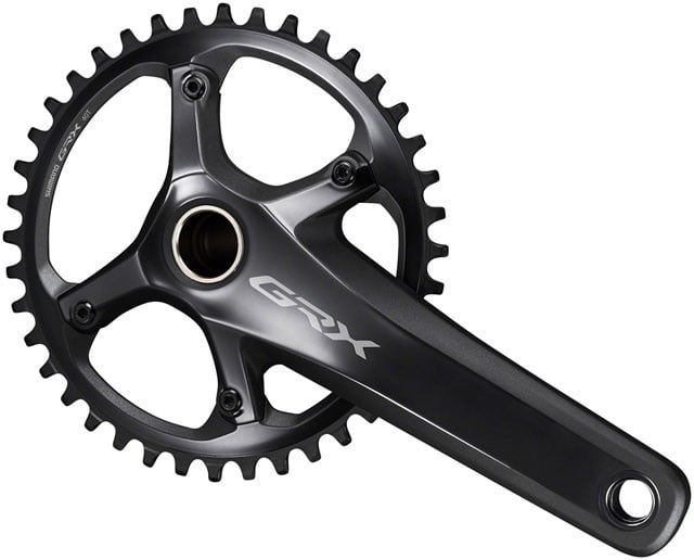 Shimano GRX FC-RX810-1 Crankset - 172.5mm, 11-Speed, 42t, 110 BCD, Hollowtech II Spindle Interface, Black