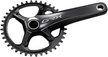 Shimano GRX FC-RX810-1 Crankset - 172.5mm, 11-Speed, 42t, 110 BCD, Hollowtech II Spindle Interface, Black