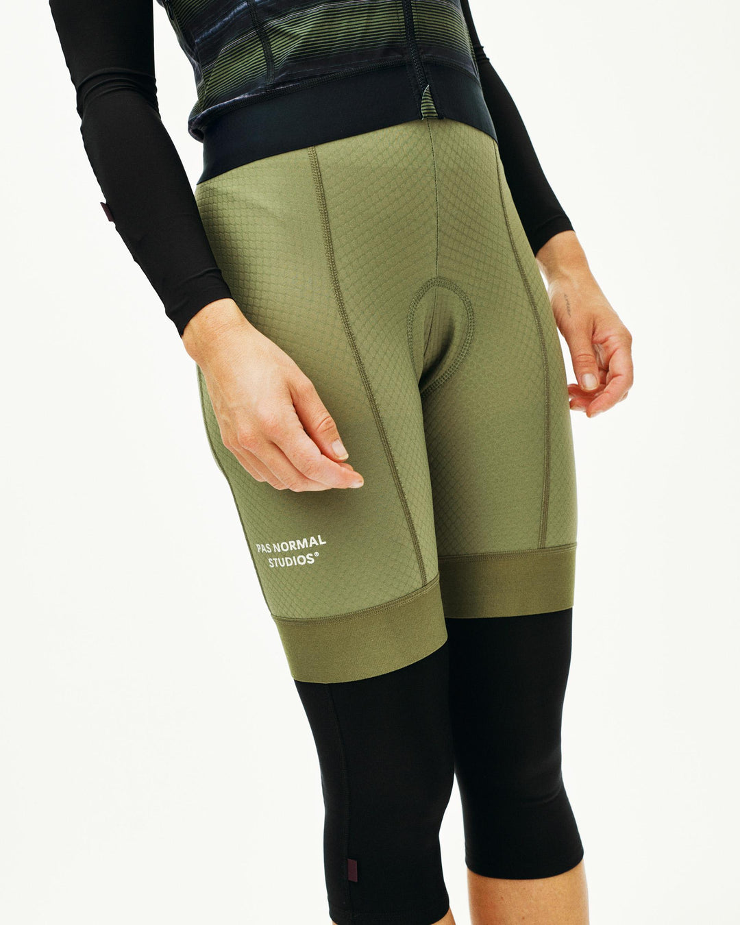 Pas Normal Women's Essential Bib - Light Olive Pas Normal Studios The Bicycle Station