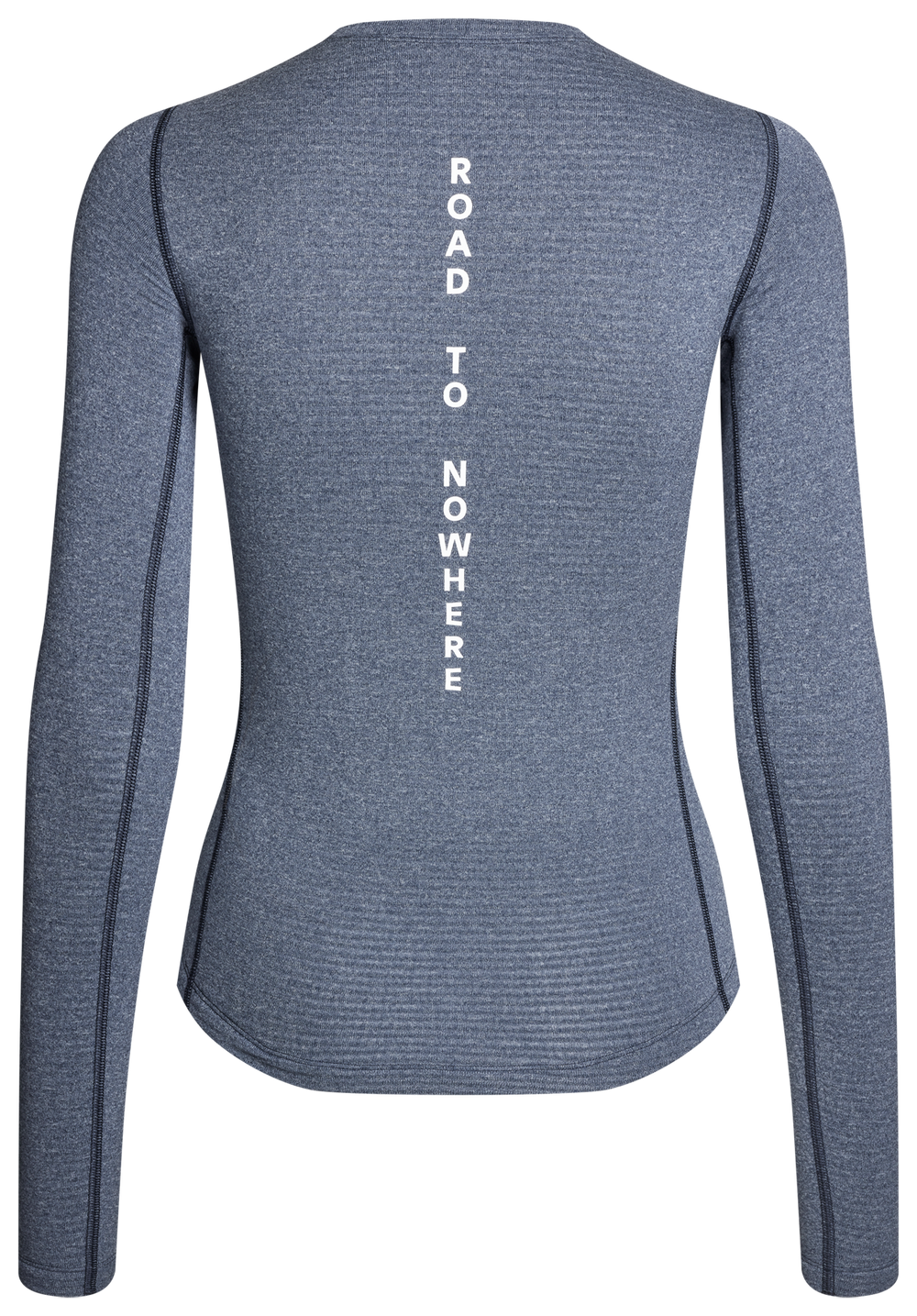 Pas Normal Studios Women's Thermal Long Sleeve Base Layer in Navy, back view