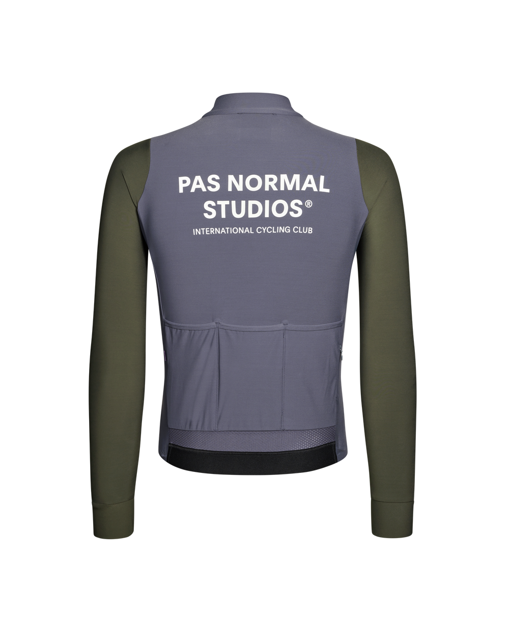 Pas Normal Men's Mechanism Long Sleeve Jersey - Steel / Dark Olive Pas Normal Studios The Bicycle Station