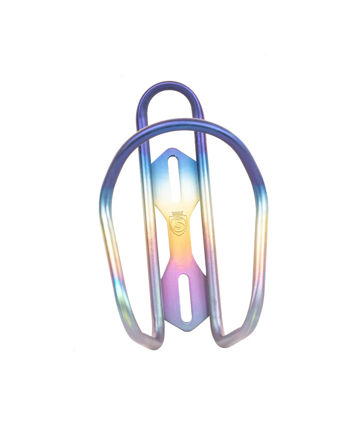 Silca Sicuro Ti Bottle Cage Rainbow